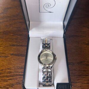 Pierre Cardin Quartz Watch Diamond Accent Dial Two Tone Stainless Steel Boxed